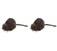 Boland 72162 Figurine pour décoration Rat Squelette, 15 x 8 cm (Lot de 2)