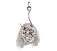 Boland 72340 - Tête de Zombie avec lumières, Décoration Interactive pour Halloween et Carnaval