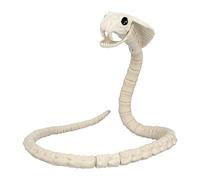 Boland 72417 Serpent Squelette Taille 102 cm Squelette en plastique Serpent Boa Snake Décoration pour Halloween, Carnaval ou Fête à thème, Beige/Noir