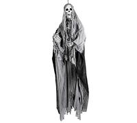 Boland 73036 - Squelette à suspendre avec LED, taille 180 cm, avec piles, yeux lumineux, décoration, suspension, Halloween, carnaval, fête à thème