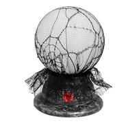 Boland 73050 - Boule interactive en cristal - Dimensions : 19 x 13 cm - Boule magique avec lumière et son - Piles incluses - Décoration - Objet décoratif pour Halloween, carnaval, fête à thème