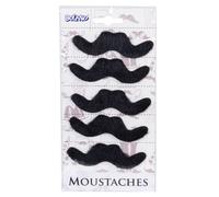 Boland Moustaches mexicaines 54414 – 5 pièces, barbes plastiques autocollantes