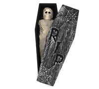 Boland 73232 - Set de décoration Momie avec os et Cercueil, Décoration pour Halloween et Carnaval