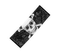 Boland 74109 - Bannière pirate 74 x 220 cm en polyester, tête de mort, décoration murale, décoration murale, drapeau, décoration de fête, anniversaire, Halloween, fête à thème, carnaval