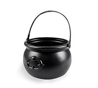 Boland 74463 - Chaudron de sorcière, Taille env. 13 x 19 cm, Noir, en Plastique, décoration, Costume, Halloween, Carnaval, soirée à thème, Accessoire