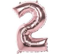 Boland ballon numéro 2 or rose 86 cm Goud G