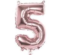 Boland ballon numéro 5 or rose 86 cm Goud G