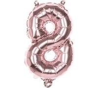 Boland ballon numéro 8 or rose 86 cm Goud G