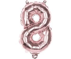 Boland ballon numéro 8 or rose 86 cm Goud G