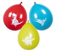 Boland ballons dino junior 25 cm latex 6 pièces Multicolor G