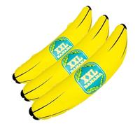 Boland Banane Gonflable XXL 52164-71 cm - Décoration pour fête de Piscine, fête d'été, fête à thème, Multicolore (Lot de 3)