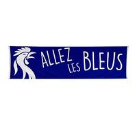 Boland - Bannière France Allez les Bleus, 180 x 50 cm | Décoration en polyester à suspendre, France, football, bannière