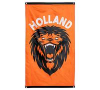 Boland - Bannière Pays-Bas, 90 x 150 cm | Drapeau des Pays-Bas avec lion, déco pour Carnaval, soirée à thème, Fête du Roi