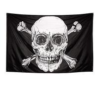 Boland - Bannière Pirate, 200 x 330 cm | Drapeau de pirate en polyester, décoration pour le carnaval, Halloween et les soirées à thème