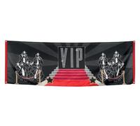 Boland - Bannière VIP, 74 x 220 cm | Décoration en polyester, Hollywood, soirée à thème, bannière