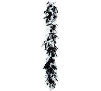 Boland boa party 180 cm noir/blanc Blanc G