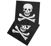 Boland BOL74169 Lot de 12 Napkins Pirate 33 x 33 cm