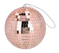 Boland - Boule à facettes brillante, diamètre environ 15 cm, Disco Fever, décoration à suspendre, décoration pour fête ou Nouvel An, Or Rose