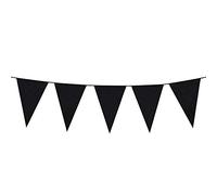 Boland - Chaîne de fanions, longueur 10 mètres, chaîne de drapeaux, guirlande en plastique, décoration suspendue, carnaval, fête déguisée, anniversaire, jardin d'enfants, discothèque