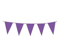 Boland - Chaîne de fanions, longueur 10 mètres, chaîne de drapeaux, guirlande en plastique, décoration suspendue, carnaval, fête déguisée, anniversaire, jardin d'enfants, discothèque