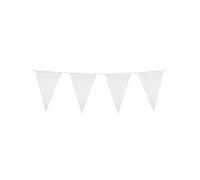 Boland Guirlande de fanions 10 m en PE Blanc