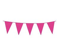 Boland - Chaîne de fanions, longueur 10 mètres, chaîne de drapeaux, guirlande en plastique, décoration suspendue, carnaval, fête déguisée, anniversaire, jardin d'enfants, discothèque