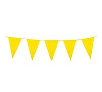 Boland - Chaîne de fanions, longueur 10 mètres, chaîne de drapeaux, guirlande en plastique, décoration suspendue, carnaval, fête déguisée, anniversaire, jardin d'enfants, discothèque