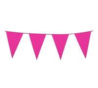 Boland - Chaîne de fanions, longueur 10 mètres, chaîne de drapeaux, guirlande en plastique, décoration suspendue, carnaval, fête déguisée, anniversaire, jardin d'enfants, discothèque