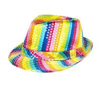 Boland - Chapeau à paillettes, unisexe, tenue disco, accessoire, carnaval, costume, fête déguisée, fête à thème (Lot de 2)