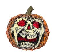 Boland - Citrouille Clignotante Décorative, 21 cm | Décoration de fête avec 3 piles incluses pour soirée à thème horreur, Halloween et Carnaval
