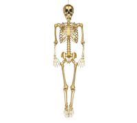 Boland - Décoration Squelette Doré, 160 cm | Squelette à suspendre pour Halloween, Carnaval et soirée horreur