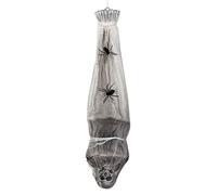 Boland - Décoration Squelette en Cocon, 120 cm | Squelette à suspendre pour Halloween, Carnaval et soirée horreur