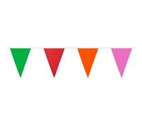 Boland - Guirlande de fanions en polyester, guirlande de 6 mètres pour les anniversaires, le carnaval ou les soirées à thème, décoration de fête