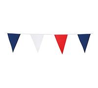 Boland - Guirlande de fanions, longueur 10 mètres | Guirlande, 24 fanions de 26 x 18 cm chacun, décoration pour les anniversaires, le carnaval et les fêtes