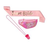 Boland - Kit pour enterrement de vie de garçon et enterrement de vie de jeune fille, écharpe, sac banane et verre à schnaps, kit de fête