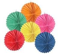 Boland lampions ballons colorés 22 cm papier 12 pièces Blauw G