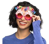 Boland - Lunettes de fête pour adultes, plastique, lunettes de plaisir, sans verres correcteurs, lunettes de soleil, Bad Taste Party, fête à thème, carnaval, Rose