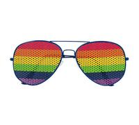 Boland Lunettes Grille Arc-En-Ciel I Déguisement Adulte I Pride Party I Rainbow Carnaval