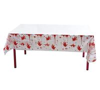 Boland - Nappe Horror Bloody en plastique, blanc/rouge, 275 x 135 cm, 72103