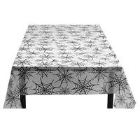 Boland - Nappe toile d'araignée 135 x 275 cm | En plastique avec motif de toile d'araignée, comme décoration pour Halloween et les anniversaires