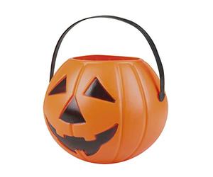 Boland - Panier Citrouille Halloween pour Chasse aux Bonbons, Orange 14x16 cm Arancione