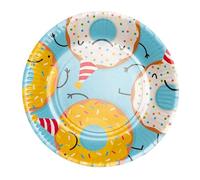 Boland Paquet de 8 Assiettes Donut en Carton 23cm