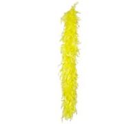 plumes de boa 180 cm jaune néon 50g