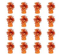 Boland - Poids pour Ballons avec Feuille Métallique, 16 Pièces, 160-180 g, pour Ballons de Baudruche et à l'Hélium, Orange