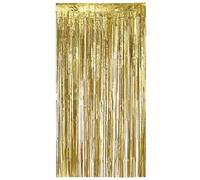 Boland - Rideau métallique 200 x 100 cm, guirlandes, Rideau de Porte Brillant, décoration, Toile de Fond, fête, discothèque, fête à thème