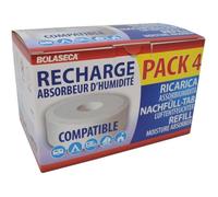 BOLASECA - Recharge absorbeur d'humidité galet percé 4 x 425g