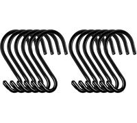 Bolatus 6Pcs Crochet S, Crochets en Forme de S en Acier Inox - 15cm - Charge jusqu'à 30kg - Pour cuisine, salle de bain, chambre à coucher, bureau (Lot de 2)