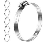 Bolatus Colliers de serrage 91-114mm, lot de 6 colliers de serrage réglables en acier inoxydable 304, assortiment de colliers de serrage pour tuyau de piscine, tuyau de ventilation, tuyau d’évacuation