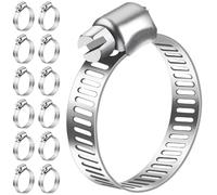 Bolatus Lot de 12 colliers de serrage 16-25 mm en acier inoxydable 304