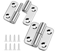 Bolatus Lot de 2 petites charnières à joint coulissant pour drapeau - 3,8 cm - Acier inoxydable 304 - Pour gaucher